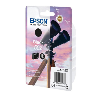 EPSON 502 BLACK (C13T02V14020) - CARTUCCIA ORIGINALE