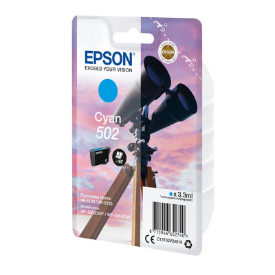 EPSON 502 CIANO (C13T02V24020) - CARTUCCIA ORIGINALE