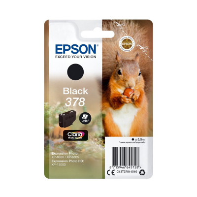 EPSON 378 BLACK (C13T37814020) - CARTUCCIA ORIGINALE