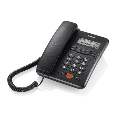 BRONDI OFFICE DESK (NERO) - TELEFONO CORDED - LCD - TASTI GRANDI