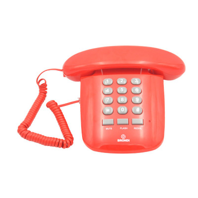 BRONDI SOLE (ROSSO) - TELEFONO CORDED - DESIGN RETRO''