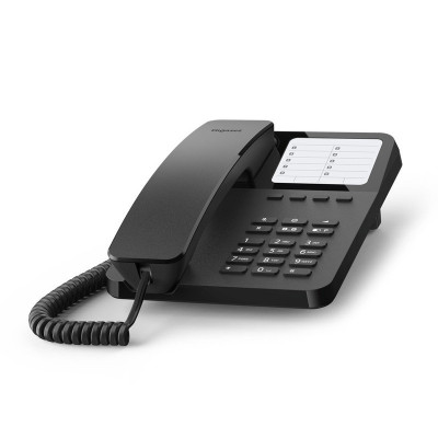 GIGASET DESK 400 (NERO) - TELEFONO CORDED - COMPATIBILE CENTRALINI TELEFONICI E APPARECCHI ACUSTICI