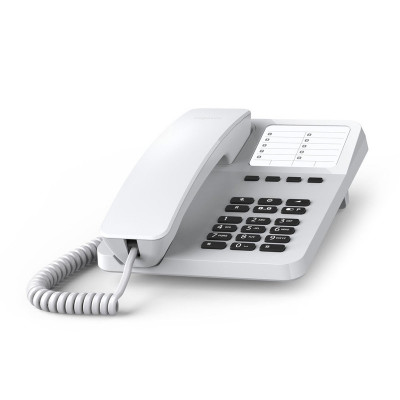 GIGASET DESK 400 (BIANCO) - TELEFONO CORDED - COMPATIBILE CENTRALINI TELEFONICI E APPARECCHI ACUSTICI