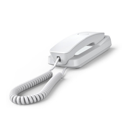 GIGASET DESK 200 (BIANCO) - TELEFONO CORDED - COMPATIBILE CENTRALINI TELEFONICI E APPARECCHI ACUSTICI