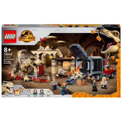LEGO 76948 - LA FUGA DEL T. REX E DELL’ATROCIRAPTOR - JURASSIC WORLD