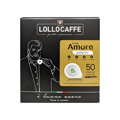 LOLLO CAFFE` LINEA AMORE - GUSTO ESCLUSIVO - CIALDE 44MM - BOX 50PZ