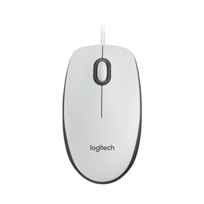 LOGITECH M100 (910-006764 ) - MOUSE WIRED - WHITE