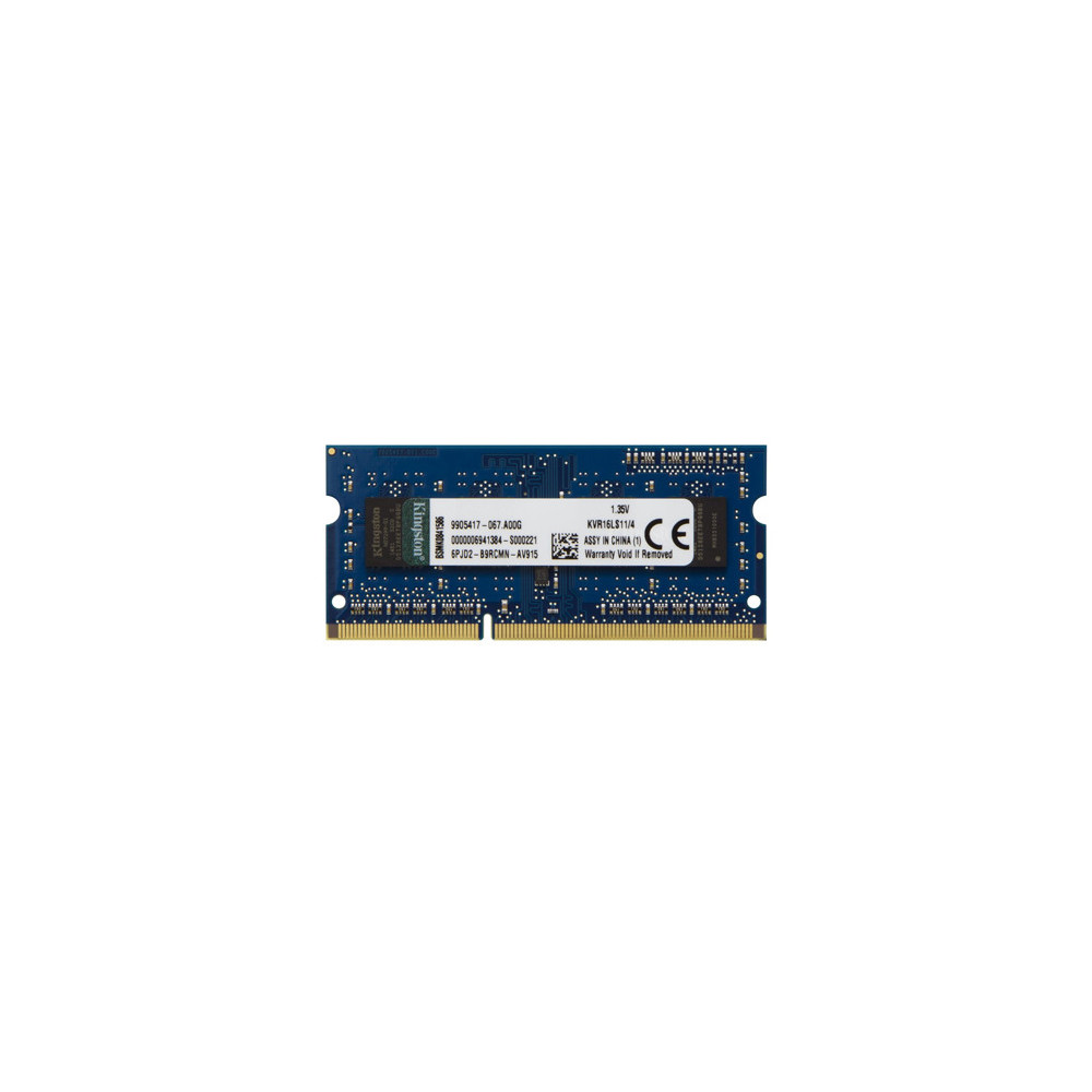 KINGSTON LAPTOP RAM 4GB - DDR3 - PC1600 (KVR16LS11/4)