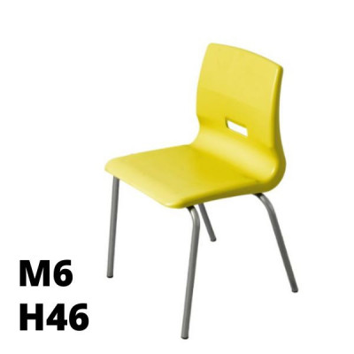 SEDUTA SALICE h46cm struttura grigia seduta giallo SD.ST.4GF.M6.GL