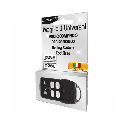 BRAVO MAGIKO 1 UNIVERSAL (90502190) - RADIOCOMANDO APRICANCELLO ROLLING CODE - AUTOAPPRENDENTE