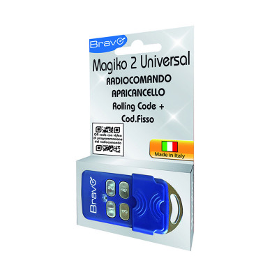 BRAVO MAGIKO 2 UNIVERSAL (90502187) - RADIOCOMANDO APRICANCELLO ROLLING CODE - AUTOAPPRENDENTE