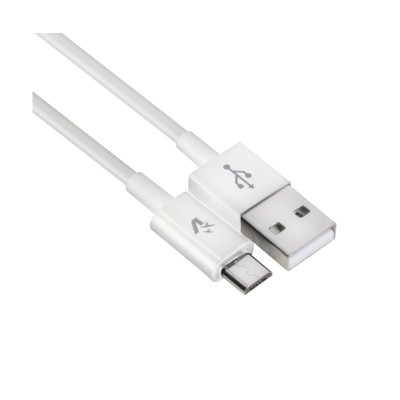 VULTECH SM-T112WH - CAVO USB / MICRO USB - RIVESTIMENTO TPE - 1M - COLORE BIANCO
