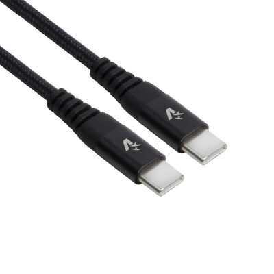 VULTECH SM-N114BK - CAVO USB / USB TYPE-C -RIVESTIMENTO NYLON - 1M - COLORE NERO