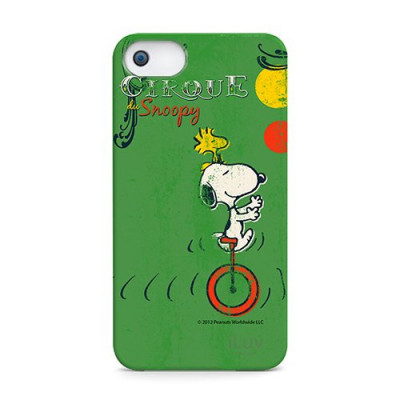 COVER ILUV SNOOPY GREEN ICA7H382GRN PER IPHONE 5 - 5S - SE